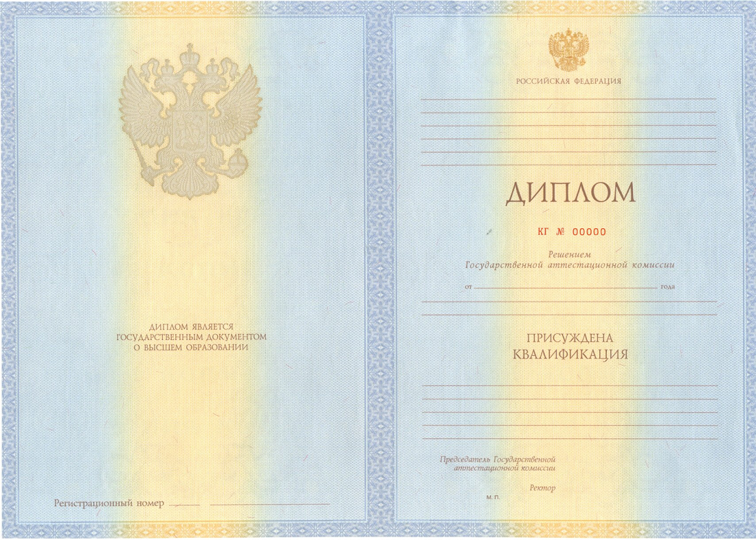 Диплом специалиста 2012-2013 годов в Воронеже